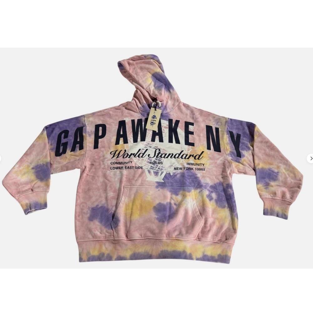 Gap x Awake NY Heavyweight L Oversized Logo Hoodie‎ Large Streetwear Fleece NWT